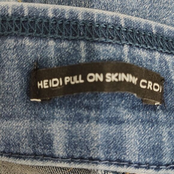 NINE WEST Heidi Pull On Skinny Crop Sz 16 Women's Hi Rise Stretch Jegging Jeans - Picture 4 of 5